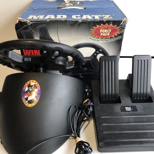 【⚡️MAD CATZ Analog Steering Wheel for PS】 Mad Catz Racing Analog Steering Wheel and Pedals for