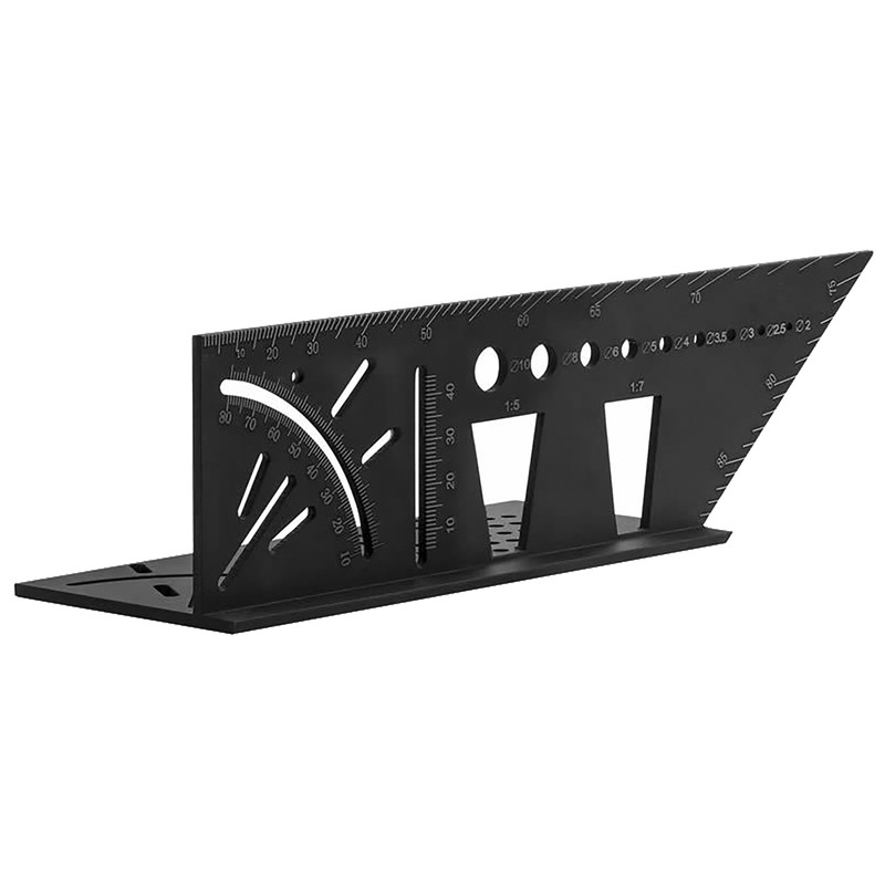 45/90 Degree Gauge Right Angle Ruler Measuring Woodworking Measuring Protractor