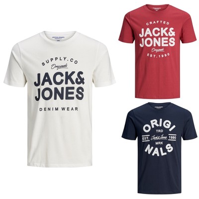 Jack&Jones Hombre Camiseta corta Cuello redondo 22112