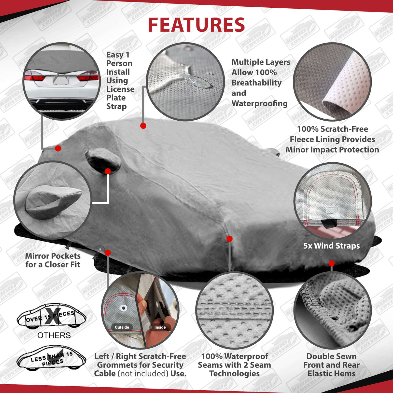 Car Cover 1982 1983 1984 1985 1986 1987 1988 1989 1990 1991 1992 Chevy Camaro