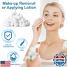Heigble 2000 Pcs Soft Cotton Ball Bulk Organic Medium Cotton Ball for Absorbent Multipurpose Pure Nail Polish Remover Makeup Removal First Aid Face Crafting Cleaning Skin Applying Lotion