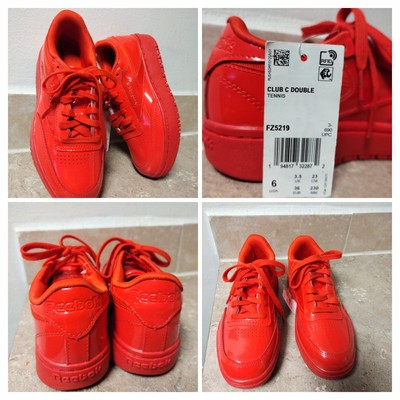 Cardi B x Reebok Club C Double Red Shoes Womens 6.0 FZ5219 BRAND NEW SHIPS TODAY