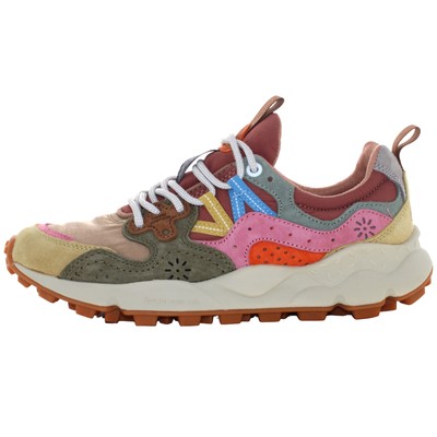 Pre-owned Flower Mountain A24us Women Low Sneakers 0012017817.01.1e93 Yamano 3 Woman In Crema / Beige