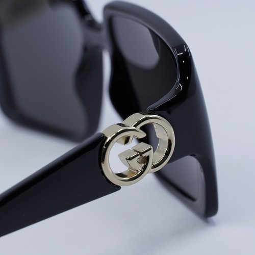 Pre-owned Gucci Gg1692s 001 Black/grey 54-18-135 Sunglasses In Gray