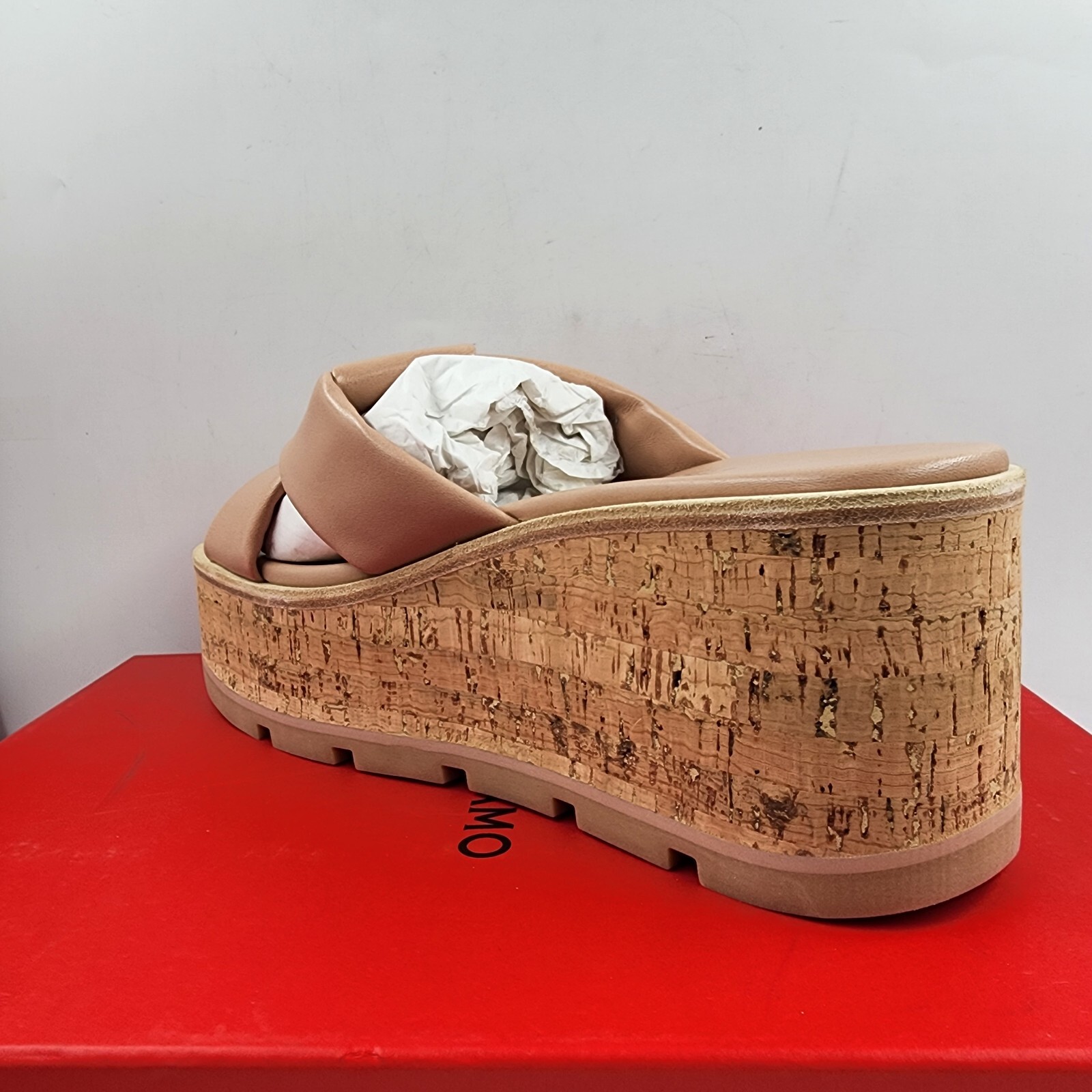 Ferragamo Engracia Platform Cork Slide Sandals Women's 11 Rosa Open Toe Slip On - Picture 9 of 17