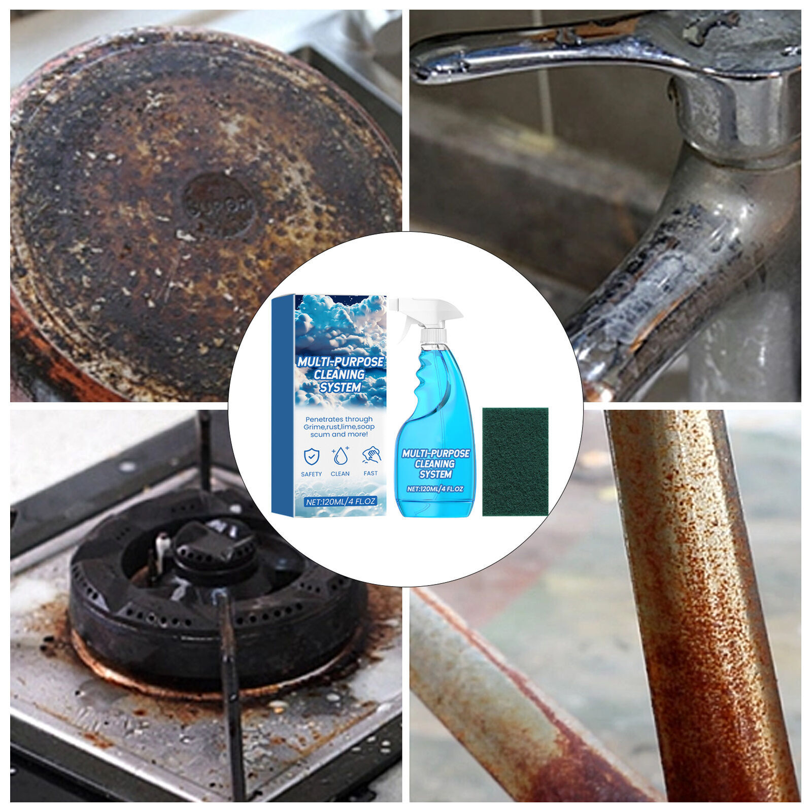 Splash Spray, 120ml Splash Spray All Purpose Cleaner, Splash Spray Foam Cleaner