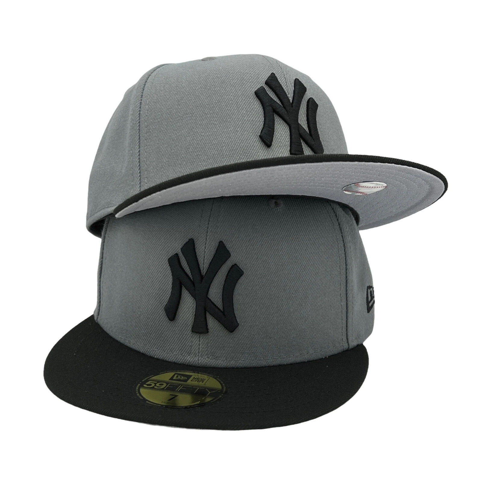 New York Yankees New Era Basic 59FIFTY Fitted Hat - Gray | eBay