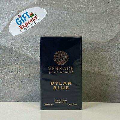 Versace Dylan Blue Pour Homme Eau De Toilette Spray Cologne for Men 3.4 Oz