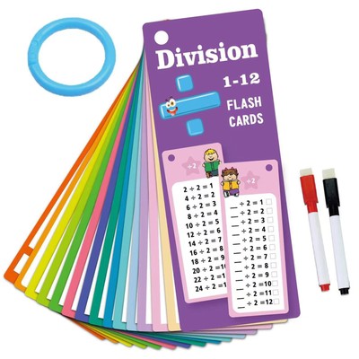 Division Flash Cards 15X Reusable Learning Flashcards For Write And Relaxing
