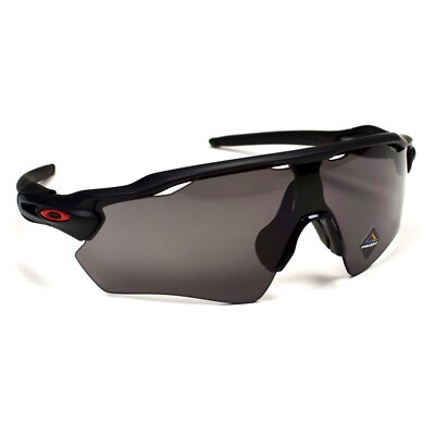 NWT $231 OAKLEY Radar EV Path Sunglasses Matte Black Gray Red Men's AUTHENTIC