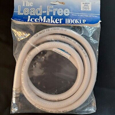 The Lead-Free IceMaker Hookup S#49599 5' Water Supply Line for Ice Maker NOS