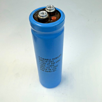 550CD1262 CORNELL DUBILIER (CDE) CAPACITOR 1,100UF 350V ALUMINUM ELECTROLYTIC