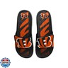 FOCO Cincinnati Bengals NFL Mens Team Stripe Gel Slide - M