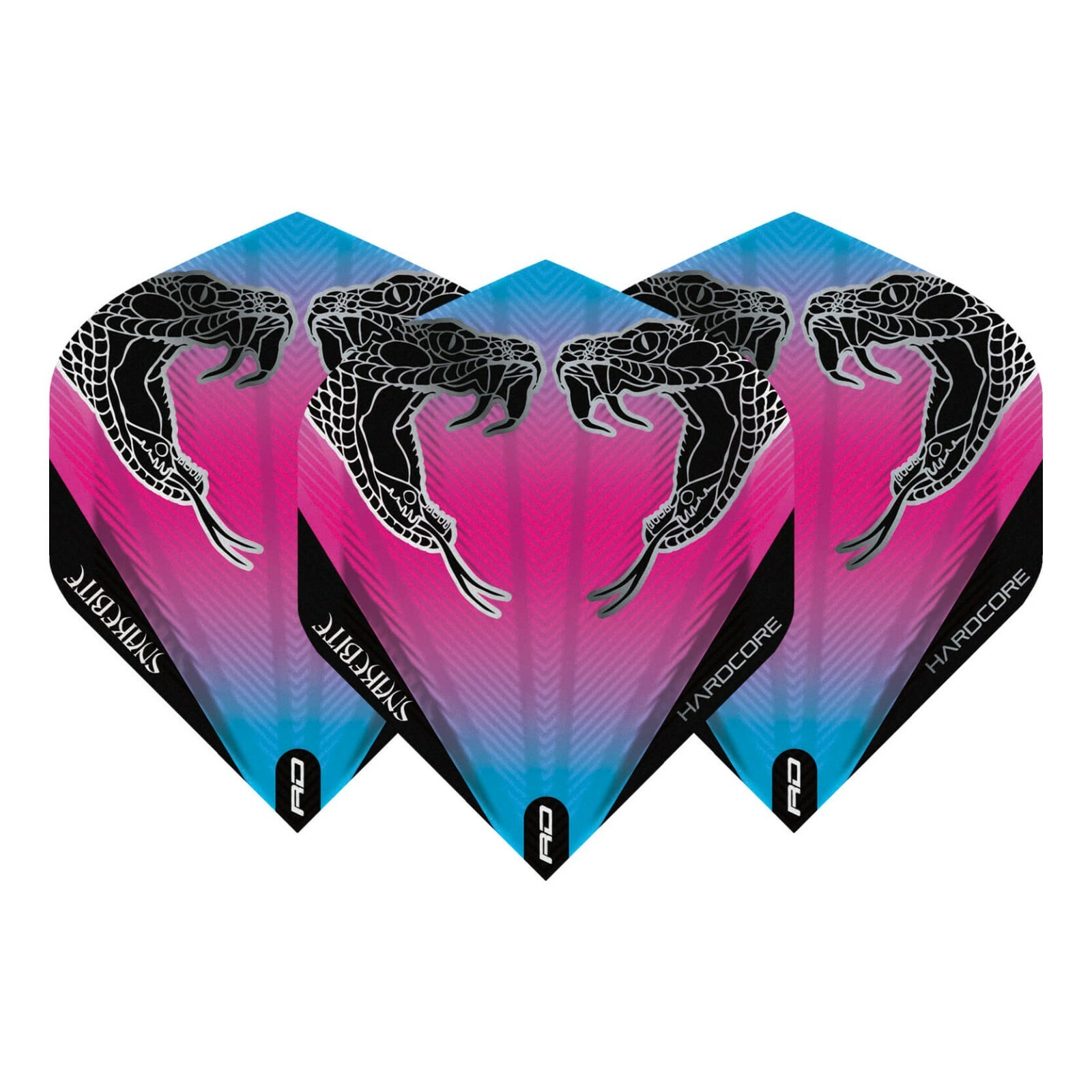 Darts Flights Peter Wright Snakebite Green,Blue,Purple Extra Thick