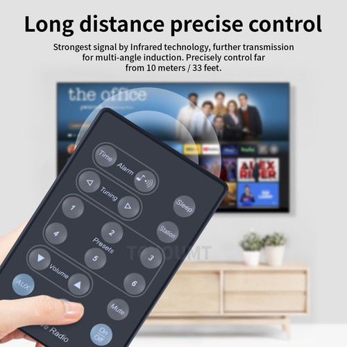 For Bose Wave Radio Remote Control AWR1-1W AWR1-2W AWR113 AWR131 Black