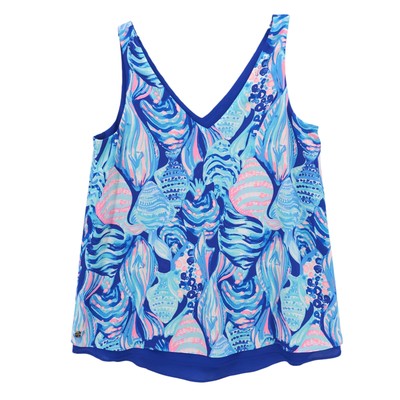 LILLY PULITZER Reversible Florin Tank Top V-Neck Est. Size XS