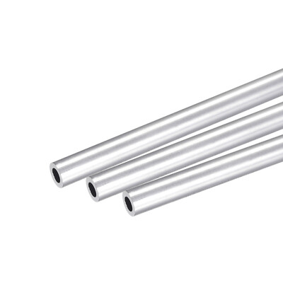 3pcs Aluminum Round Tube 8mm OD 5mm Inner Dia 250mm Length Pipe Tubing