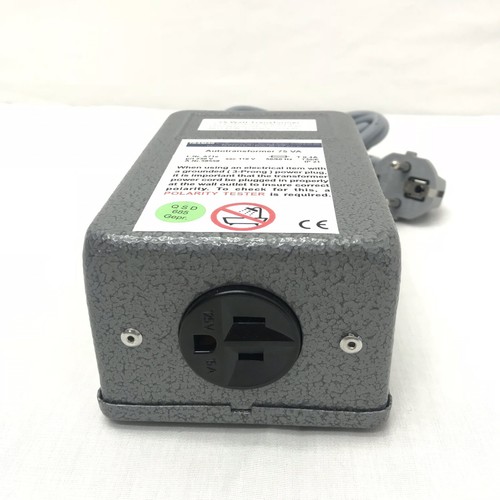 TRAMAG 75 WATT Auto Transformer 50/60hz Small Radios Shavers Appliances Germany