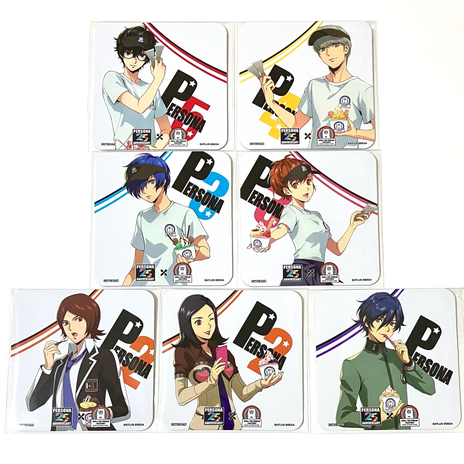 ペルソナ3　25th　ROLL ICE CREAM　缶バッジ　主人公 ペルソナ3 25th ROLL ICE CREAM 缶バッジ 主人公