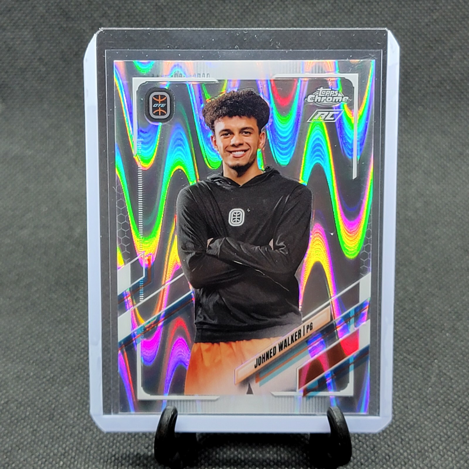 2021-22 Topps Chrome OTE JOHNED WALKER #80 SILVER RAY-WAVE