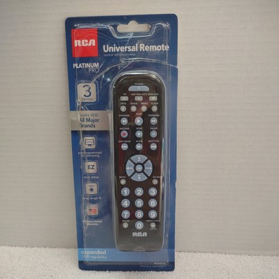 RCA Universal 3 Device Remote Control Platinum Pro RCR3273E Major Brands Easy