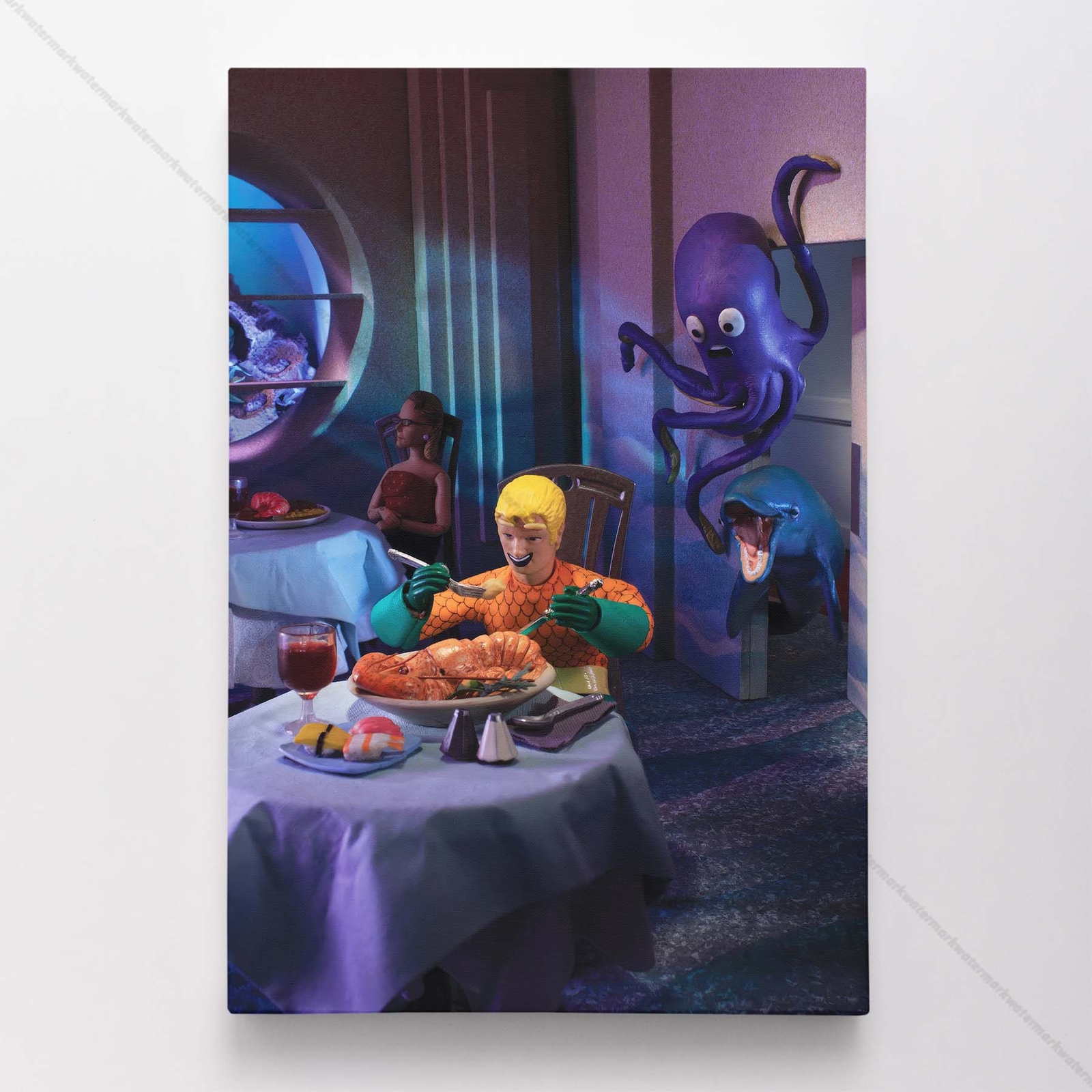 Aquaman Poster Canvas DC Comic Book Cover Justice League Art Print #7720