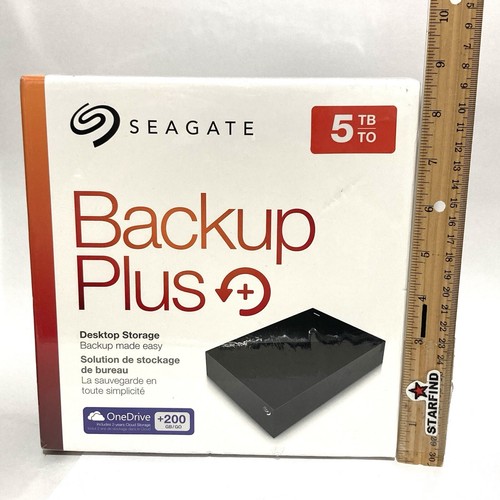 (未使用･未開封品)　5TB Backup Plus Portbl Dr Slvr qdkdu57 Seagate 5 TB Portable Hard Drive, USB 3.0 External Storage