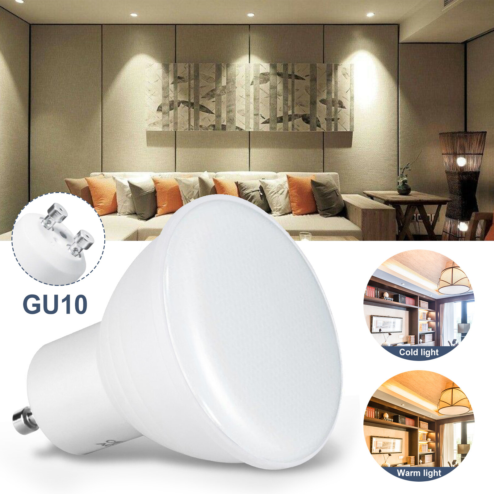 Warm White Daylight Track Light Bulb Energy Saving