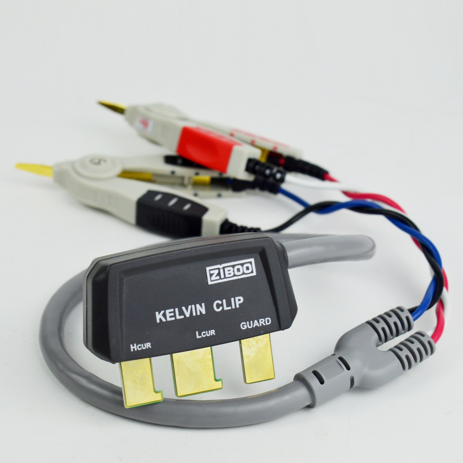 ZIBOO ZB-L100K LCR Test Clip Universal Digital Bridge Kelvin Test Line SMD Chip✦