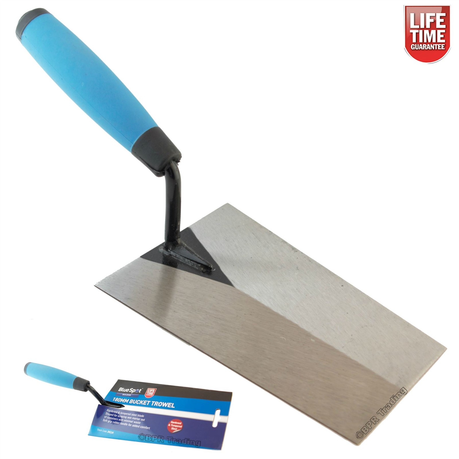 Blue Spot 24114 180mm Bucket Trowel With Soft Grip