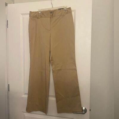 NWT Ann Taylor Boot Cut Khaki Slacks - Size 12