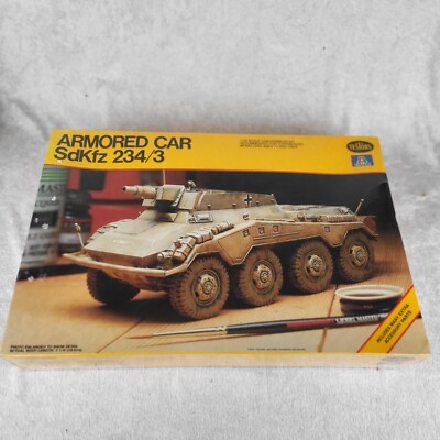 TESTORS #773 Armored Car SDKFZ 234/3- 1/35 SCALE. 1983