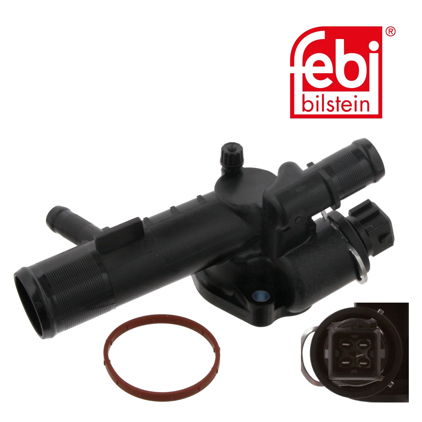 Febi Bilstein Thermostat 106066 - Mit Gehäuse & Temperaturschalter
