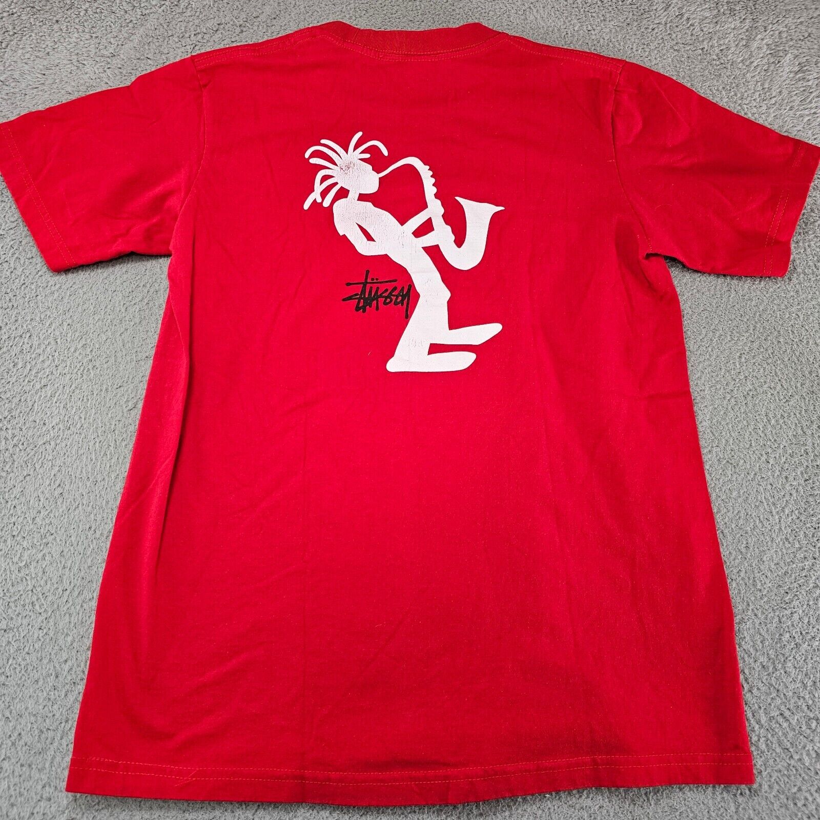 Vintage Stussy Shirt Mens Extra Small Saxophone Rasta Man Vintage Stussy Shirt Mens Extra Small Saxophone Rasta Man