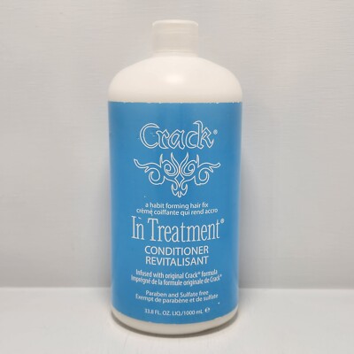 Crack Hair Fix In Treatment Conditioner 100% Vegan 33.8 oz | New | Free Shipping