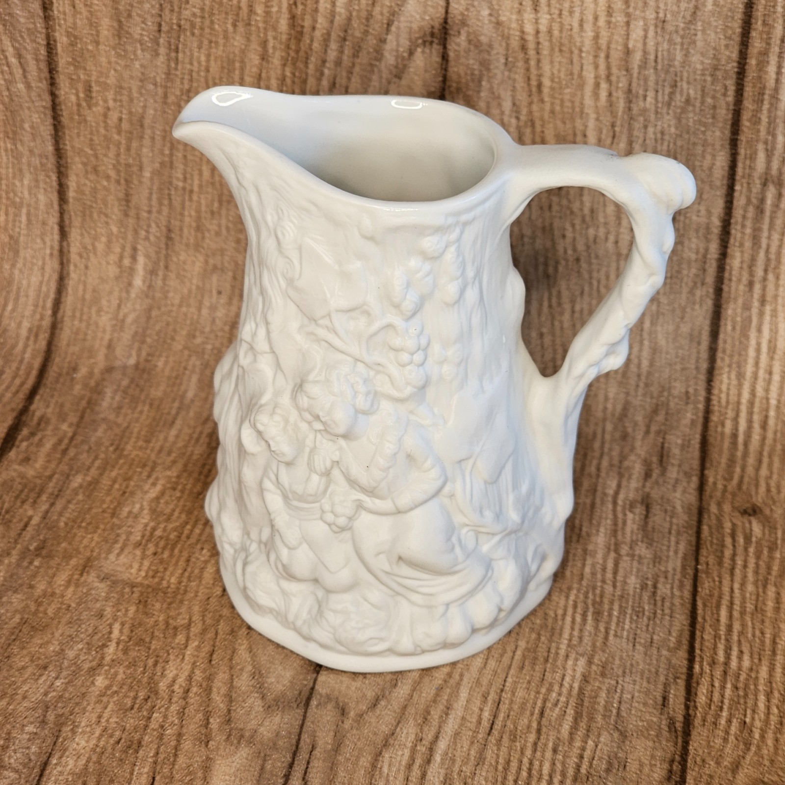 Vintage Portmeirion Parian Ware Vine & Boys Creamer Jug 11.5cm