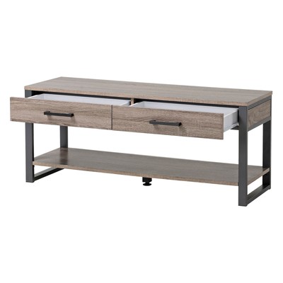 Homestar 2 Drawer and 1 Shelf 47 in. Backless Entryway Bench