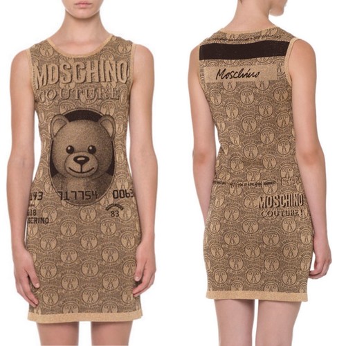 【関税込 日本発送】MOSCHINOコットンテディドレス Moschino Teddy Bear Cotton Plush Dress | Moschino