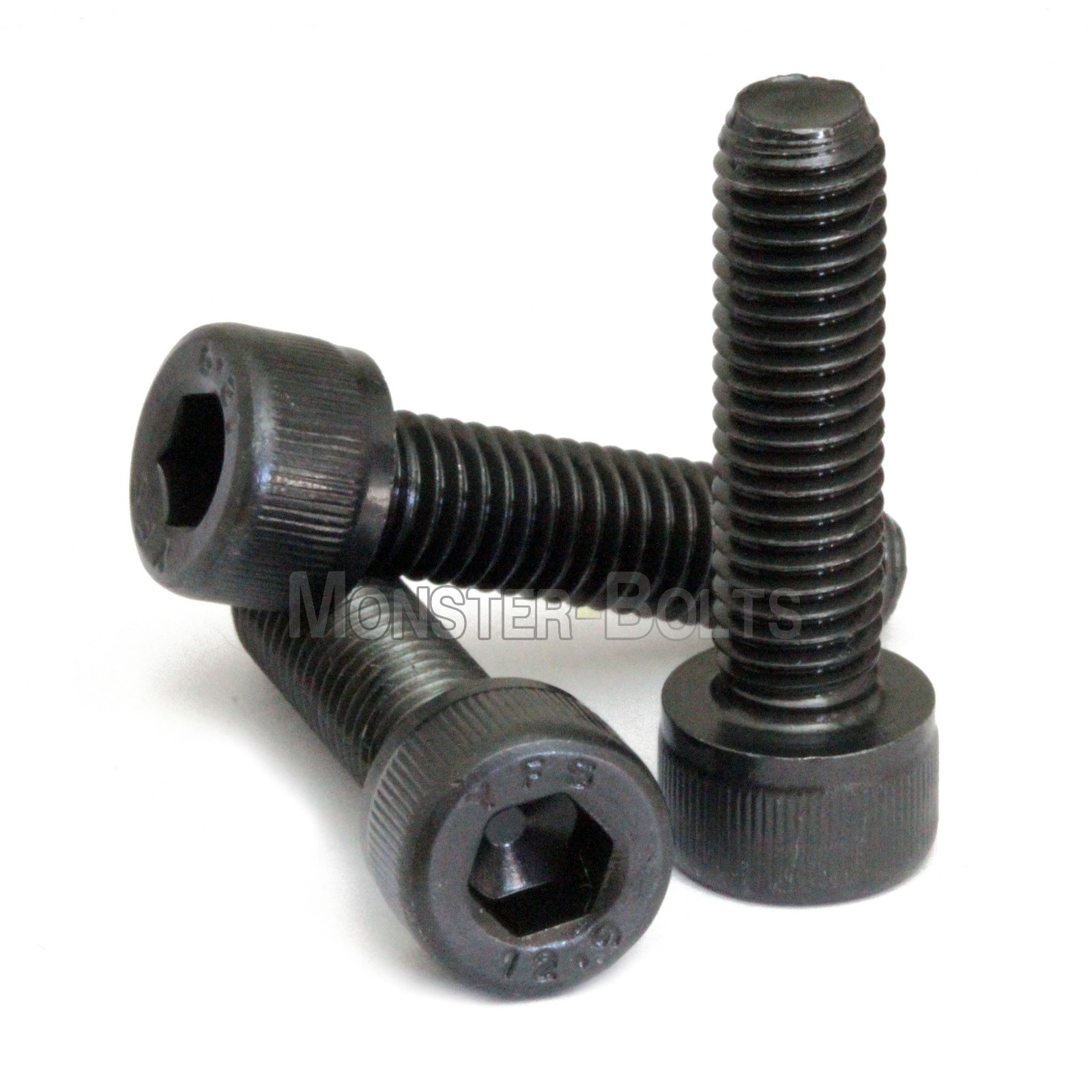 M3 Socket Head Cap Screws, 12.9 Alloy Steel w/ Black Oxide DIN 912, Coarse 0.50