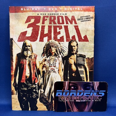 NEW Rob Zombie 3 From Hell Blu-ray Widescreen Factory Sealed Movie W/ Slipcover