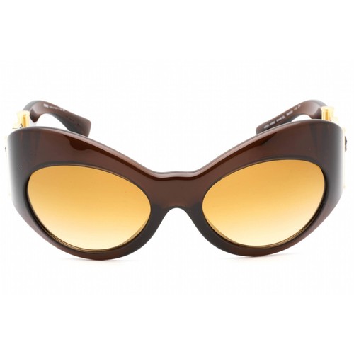 Pre-owned Versace Women's Sunglasses Transparent Brown Full Rim Frame 0ve4462 54462l In Yellow Gradient Brown