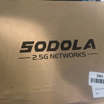 SODOLA 8 Port 2.5G Ethernet Switch with 10G SFP, 60Gbps Switching Capacity.
