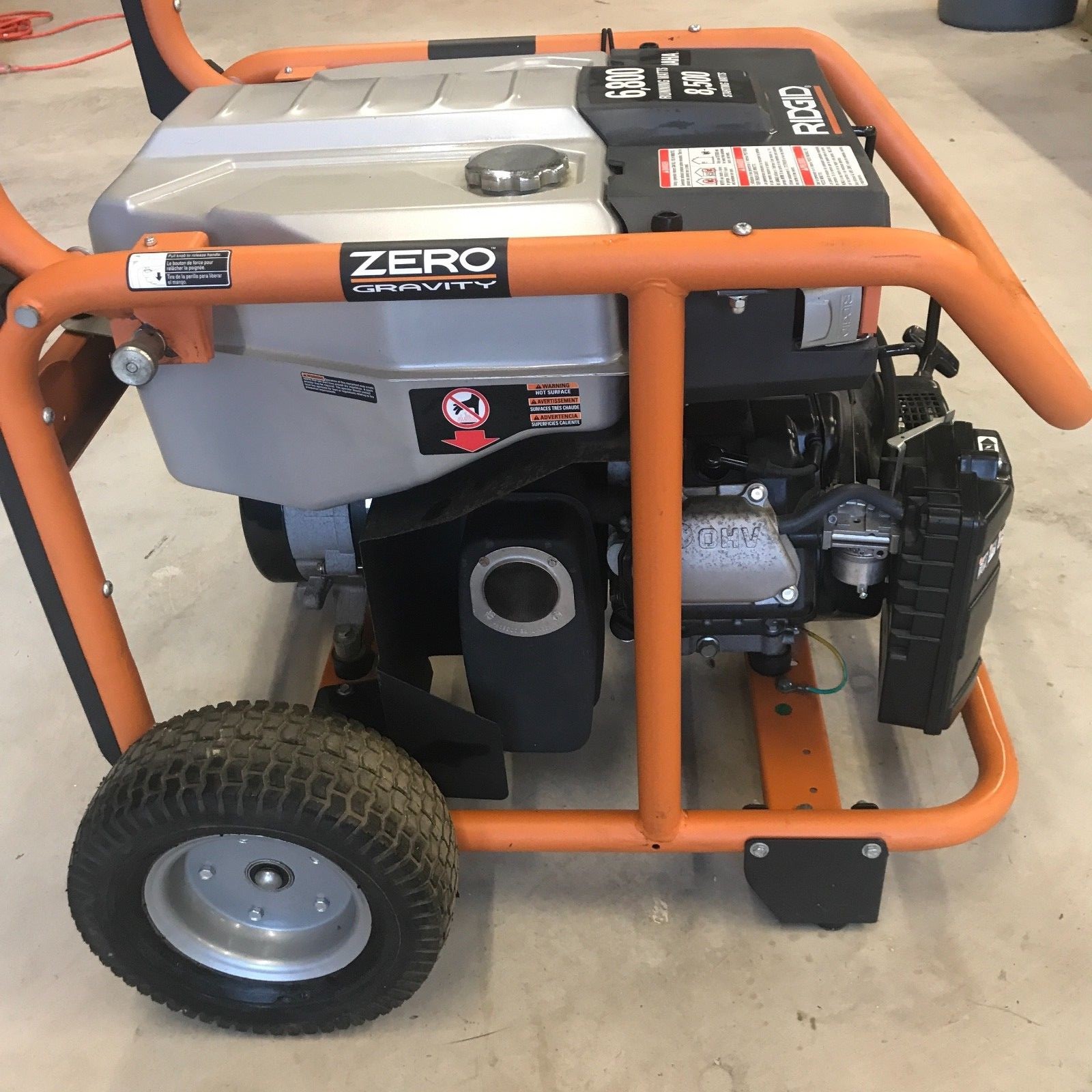 Ridgid Portable generator 6,800 watts never used Gensmart