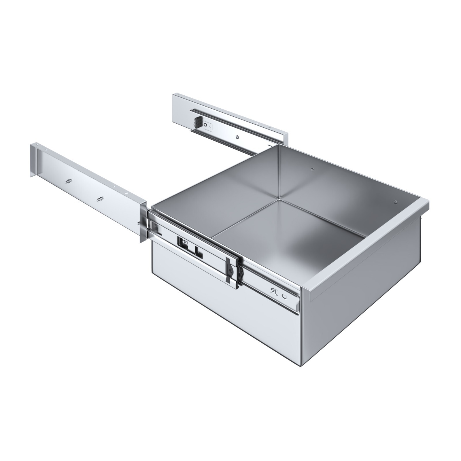 15 in. x 14 in. x 5 in. Stainless Steel Table Drawer