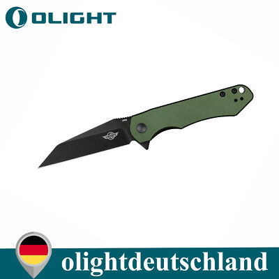 Olight Freeze Taschenmesser Wharncliffe-Klinge 154CM-Stahl Outdoor - OD Grün