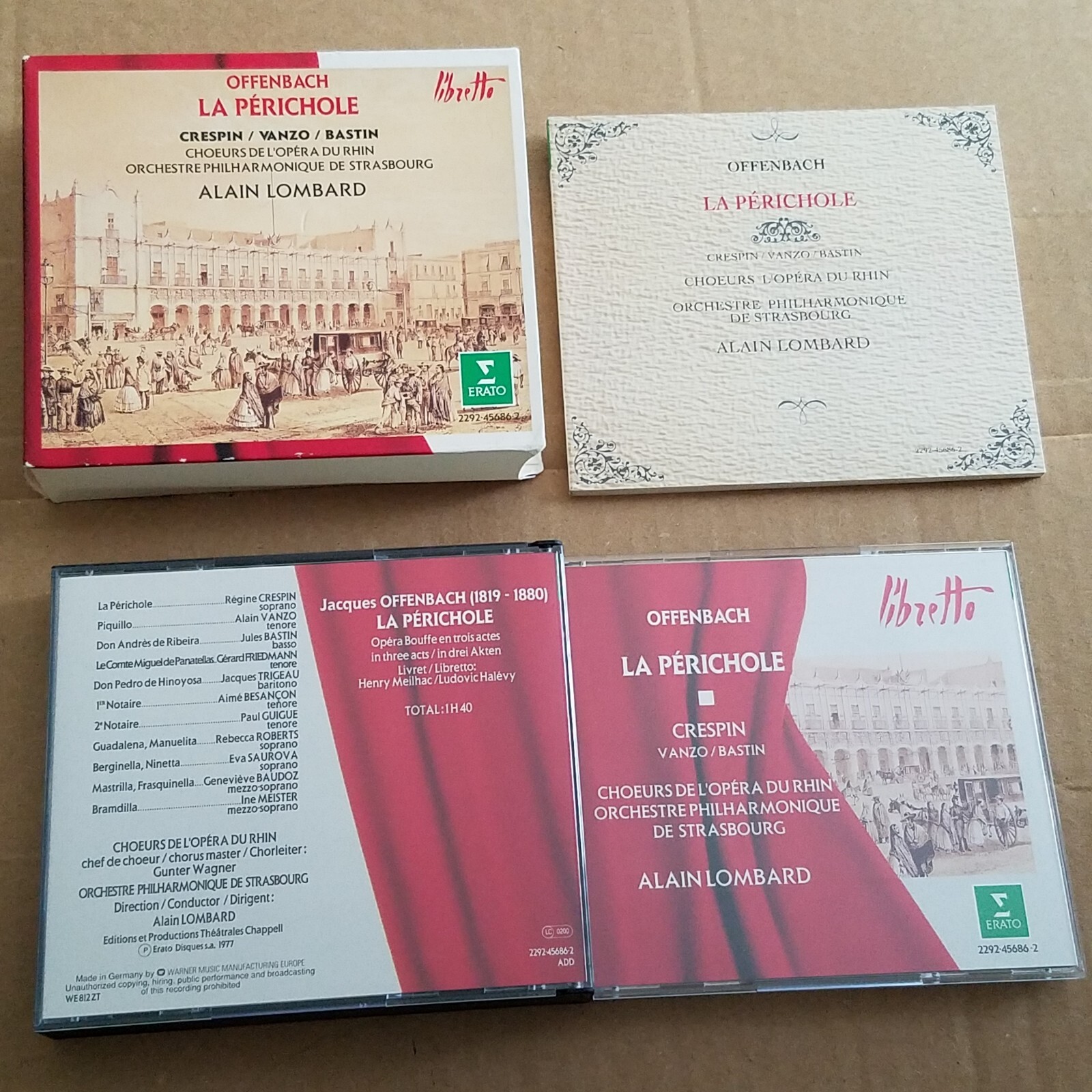 【中古】 La Perichole J．Offenbach ,Lombard OFFENBACH: La Perichole 2CD Set LOMBARD Crespin/Vanzo/Bastin