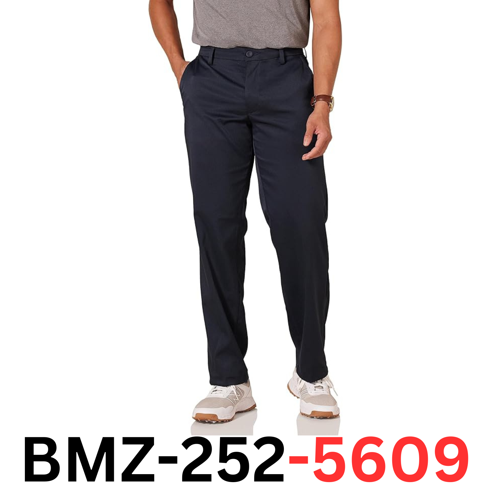 Amazon Essentials Men's Classic-Fit Stretch Golf Pants, Polyester Blend, 42Wx34L