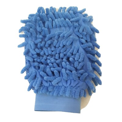 Microfiber Blue Cleaning Super Mitt One Size 