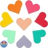 Leather Heart Bookmarks, 8 Pcs Cute Handmade Page Corner Book Markers, Small Gifts for Reading Women, Lovers, Kids, Teachers, Friends, Book Accessories for School Office Home Supplies (8PC-Bright)