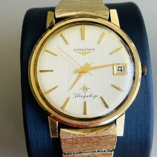 Vintage Longines Flagship With Date 10k Gold Filled Watch